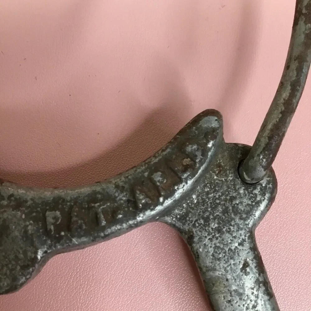 Vintage Antique Rustic Primitive Cast Iron Stockland Jar Sealer Spec Co. MPLS‎